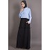Burqa in two distinct part in Sky blue and black Burqa in two distinct part in Sky blue and black